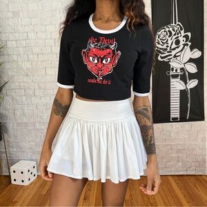 Killstar Temple Hounds “ the devil made me do it” crop top